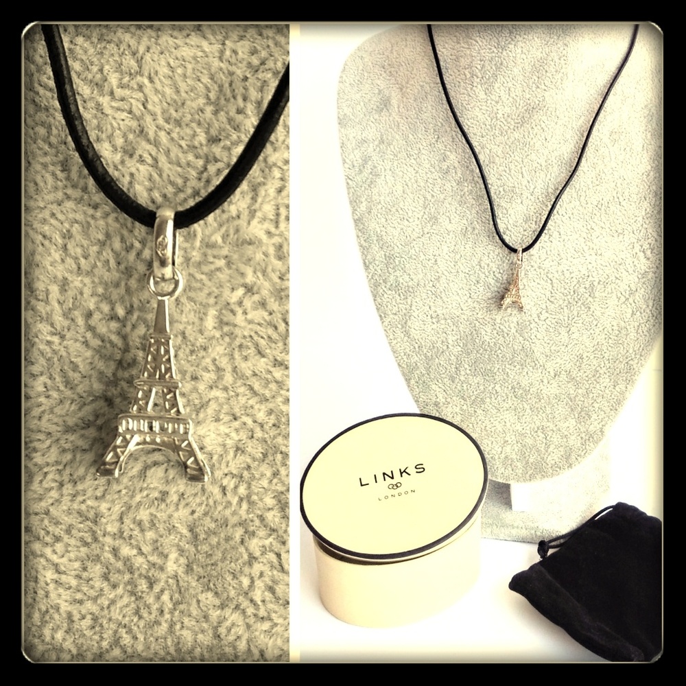 NWT Links Eiffel Tower Sterling Silver Necklace